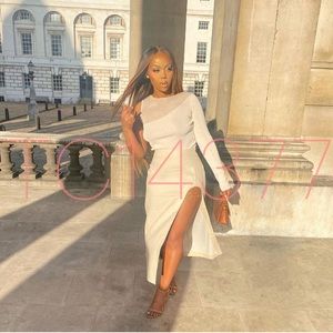 GORGEOUS ZARA NWT Cut Out Linen Skirt